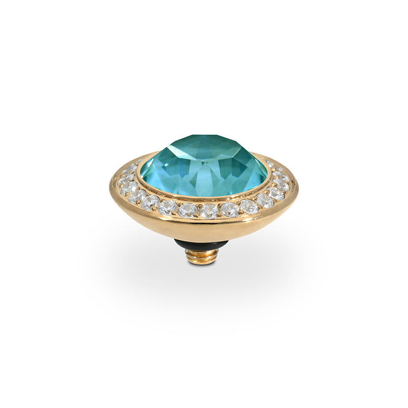 Tondo Deluxe Top 13 mm - Gold Crystal Pine Green Ignite