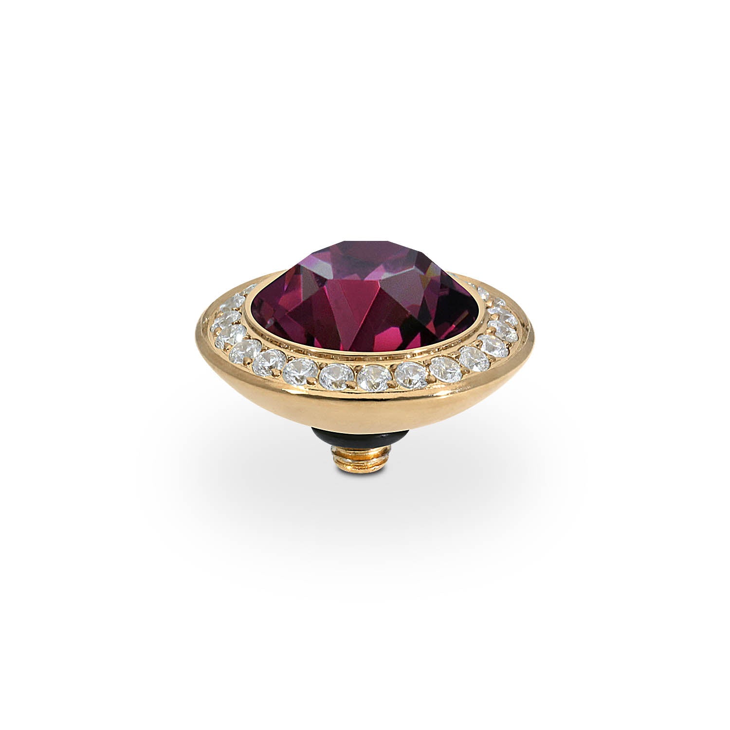Tondo Deluxe Top 13 mm - Gold amethyst