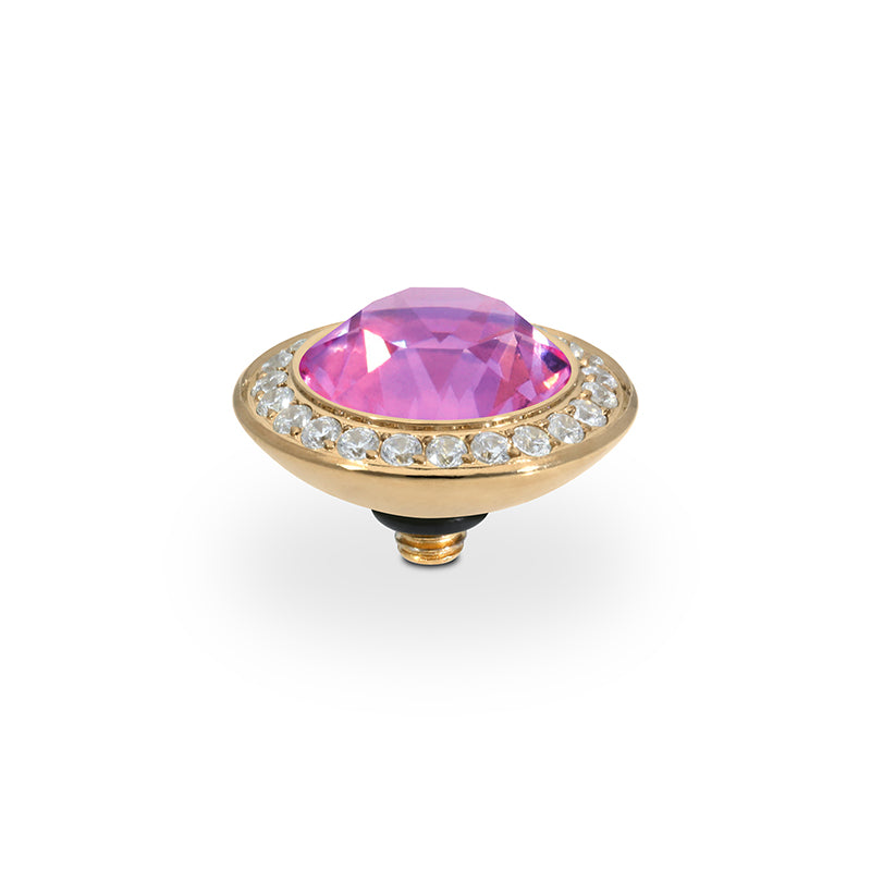 Tondo Deluxe Top 13 mm - Gold Crystal Orchid Ignite
