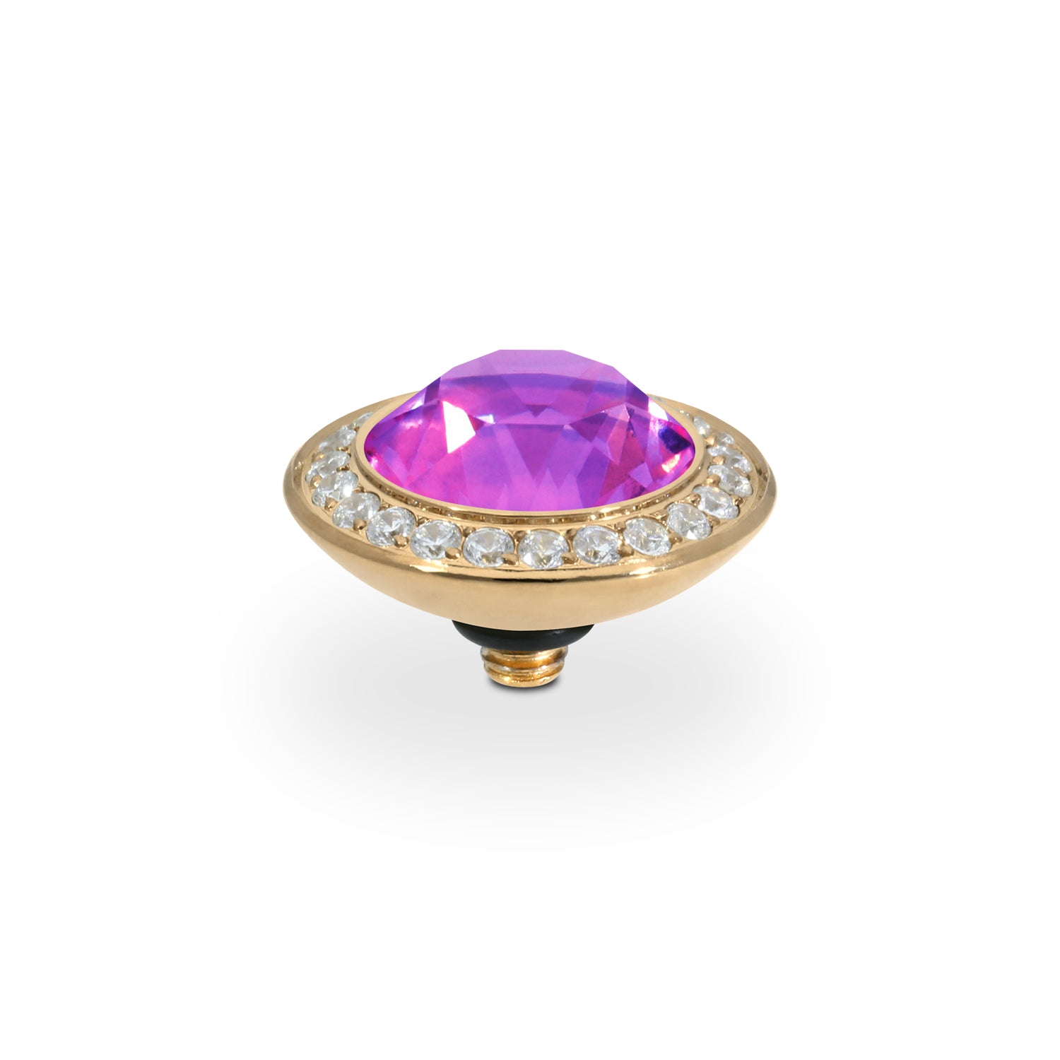 Tondo Deluxe Top 13 mm - Gold Crystal Electric Violet Ignite