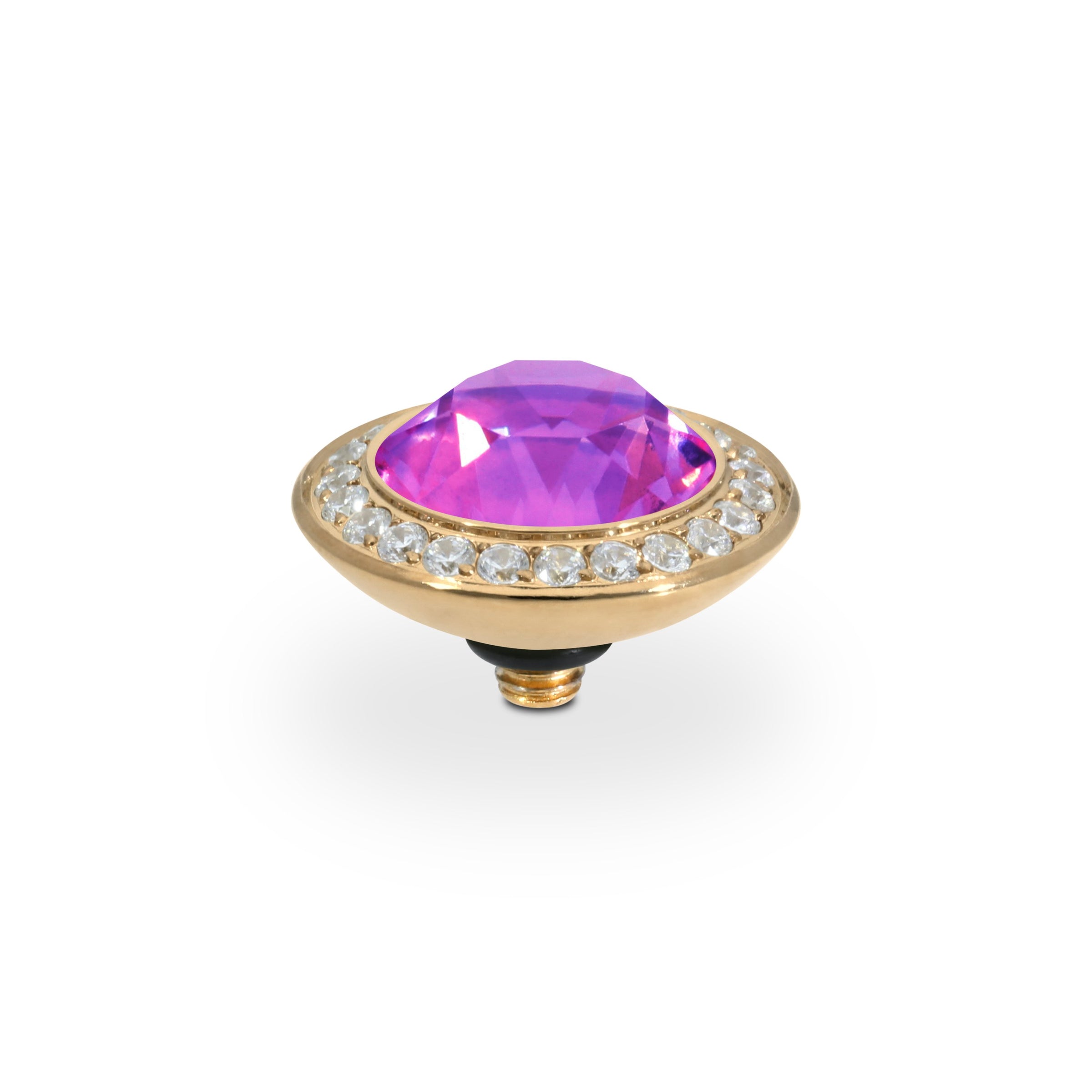 Tondo Deluxe Top 13 mm - Gold Crystal Electric Violet Ignite