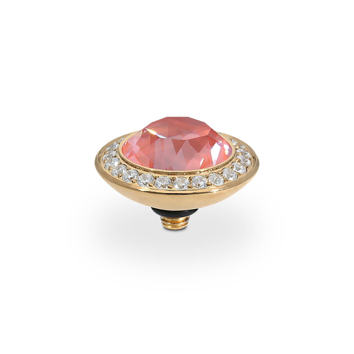 Tondo Deluxe Top 13 mm - Gold crystal maroon ignite