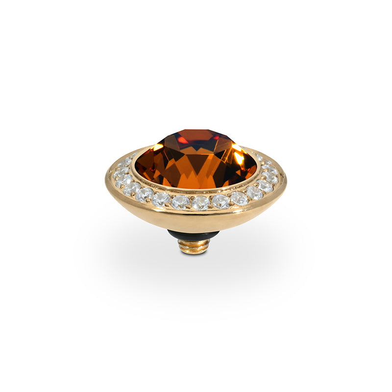 Tondo Deluxe Top 13 mm - Gold Smoked Topaz