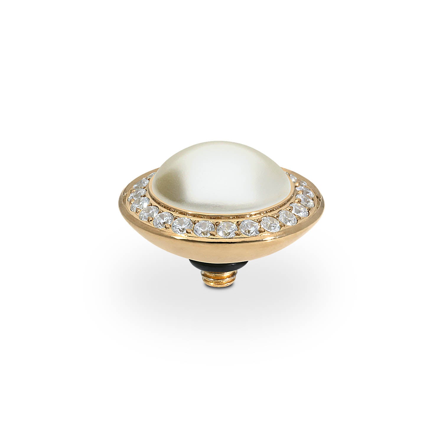 Tondo Deluxe Top 13 mm - Gold cream pearl