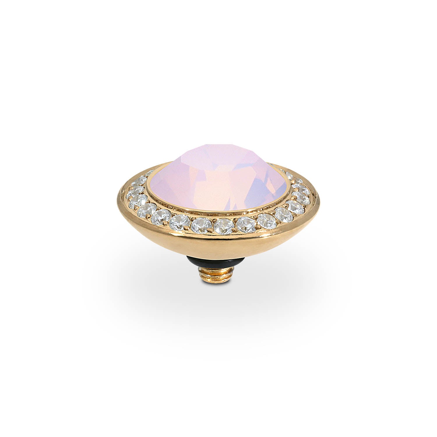 Tondo Deluxe Top 13 mm - Gold rose opal