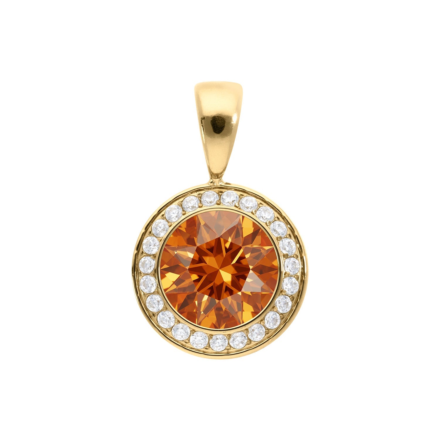 Tondo Deluxe Anhänger 13 mm - Gold