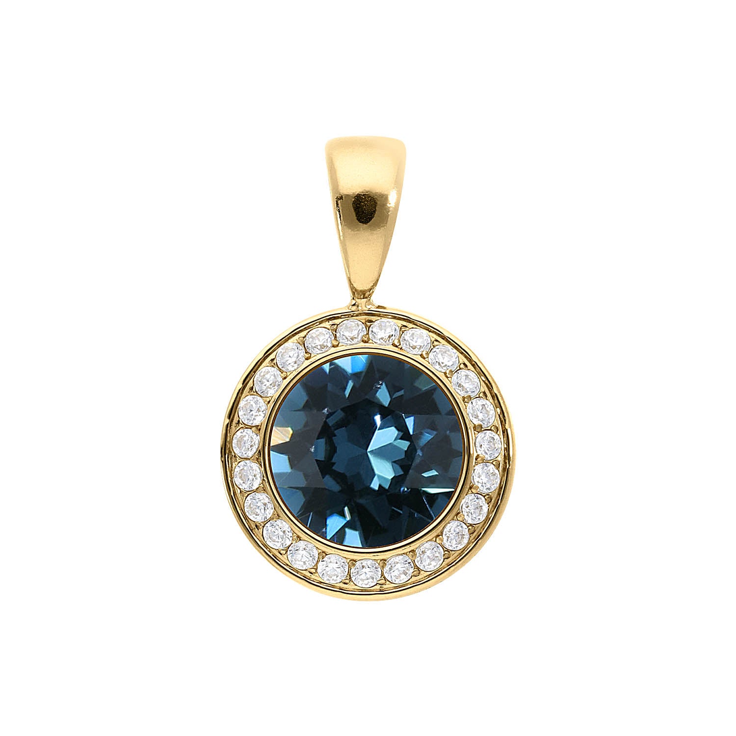 Tondo Deluxe Anhänger 13 mm - Gold montana
