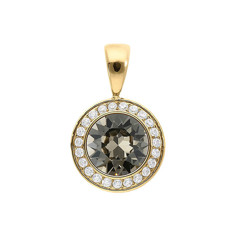 Tondo Deluxe Anhänger 13 mm - Gold Greige