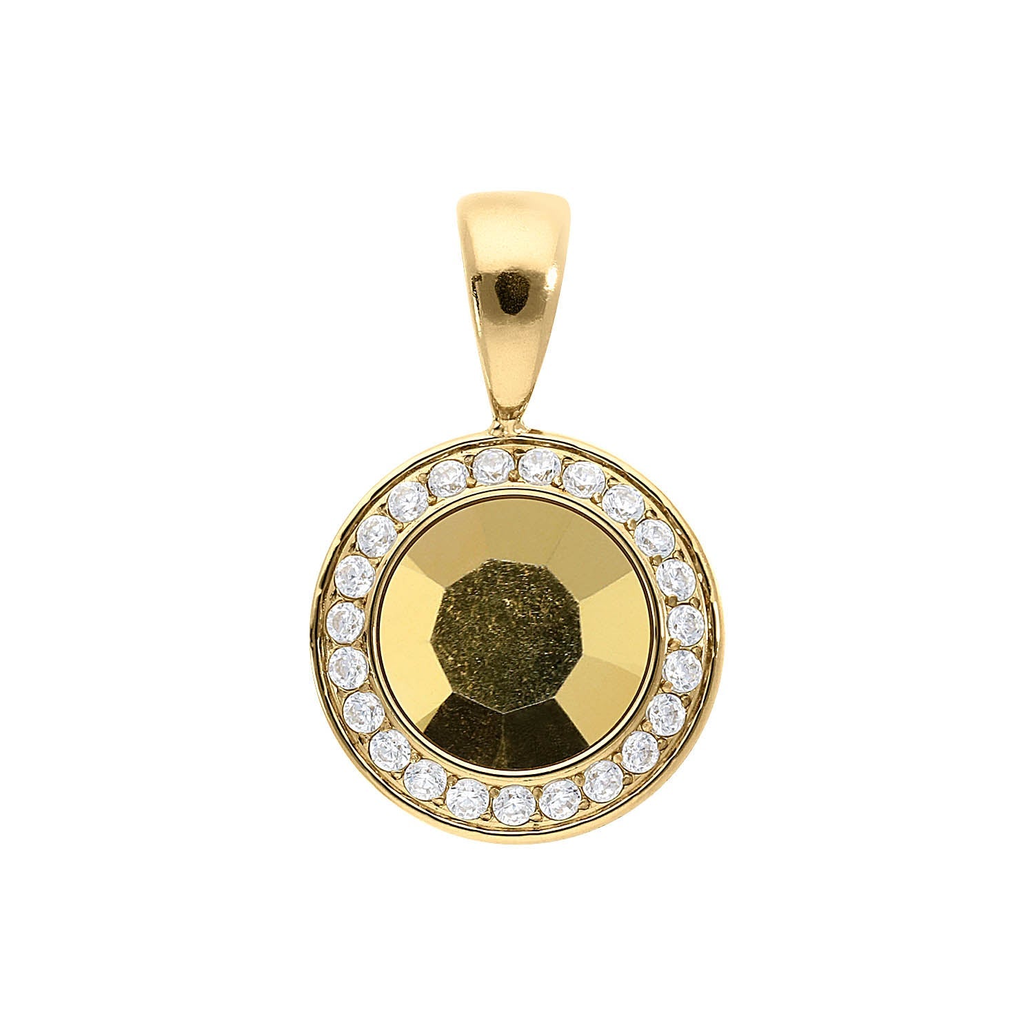 Tondo Deluxe Anhänger 13 mm - Gold