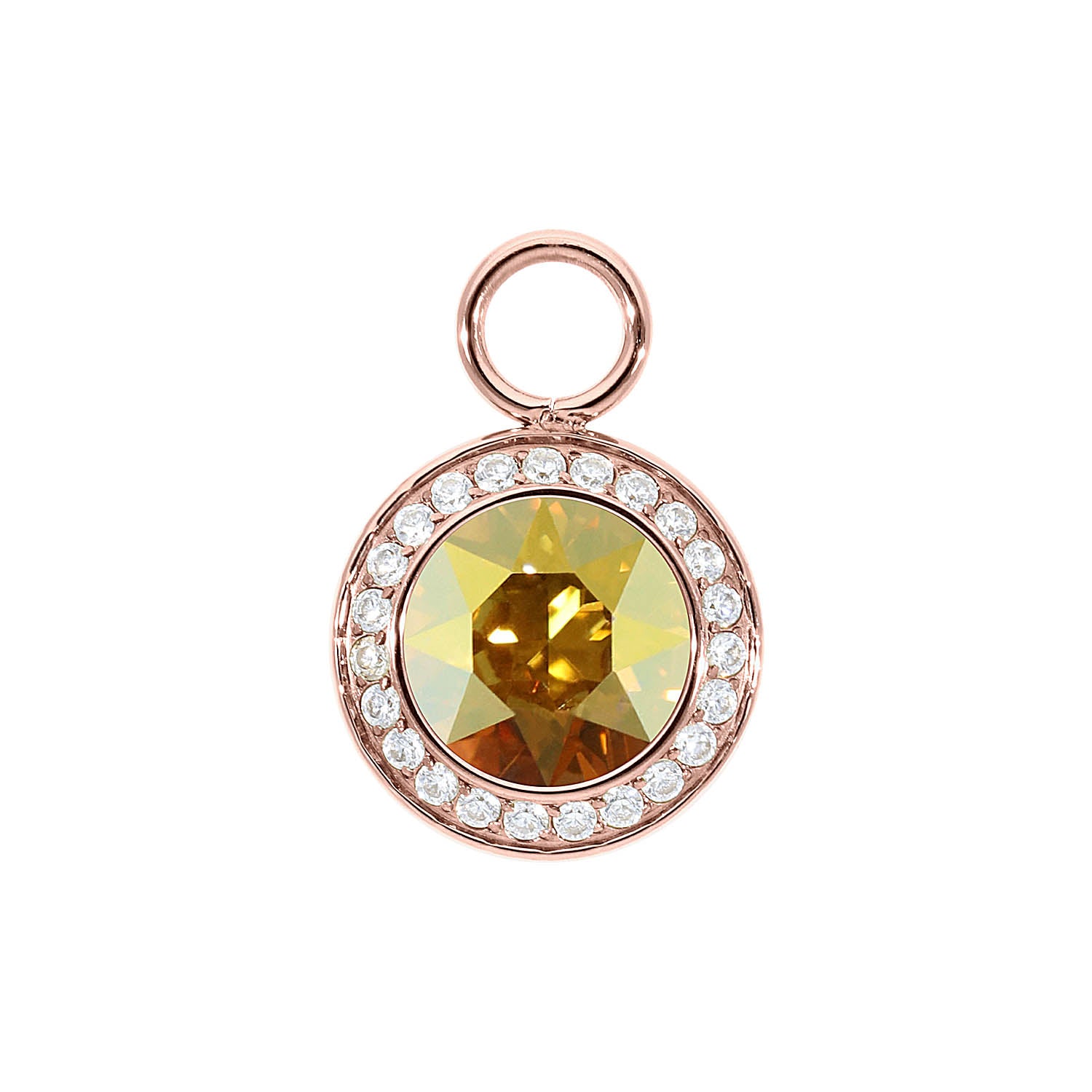 Tondo Deluxe Charm 13 mm - Roségold metallic sunshine
