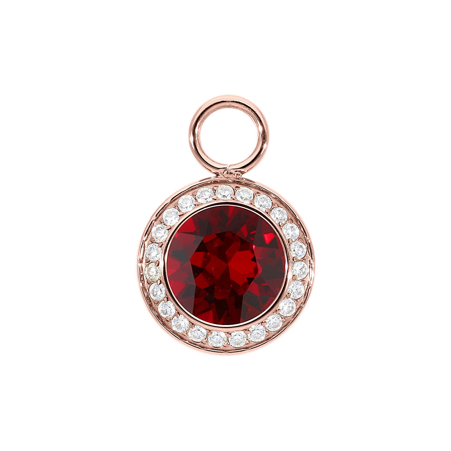 Tondo Deluxe Charm 13 mm - Roségold Siam