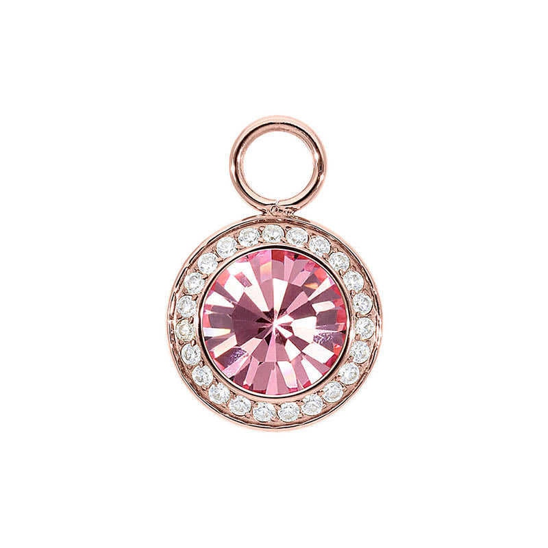 Tondo Deluxe Charm 13 mm - Roségold Light Rose