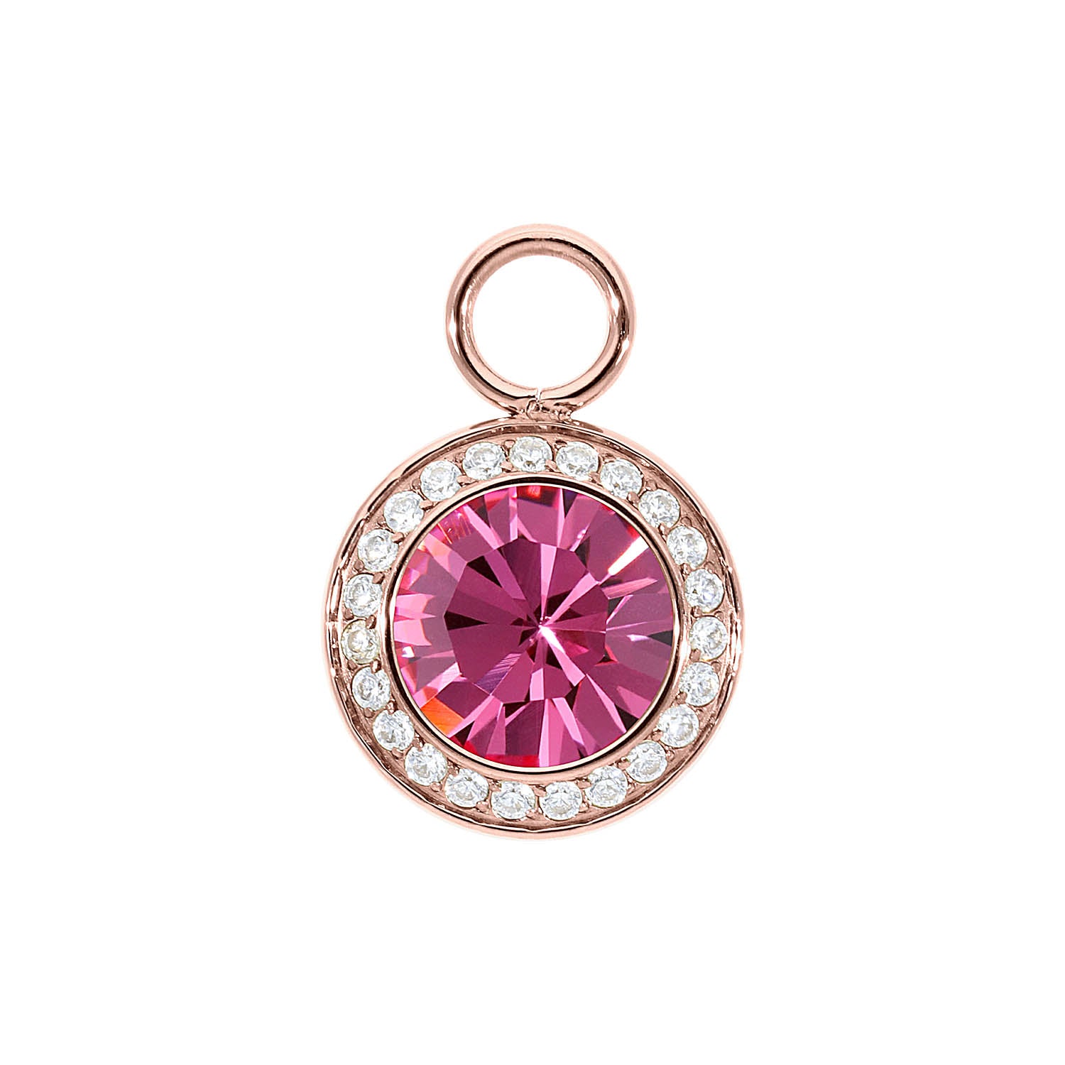 Tondo Deluxe Charm 13 mm - Roségold rose
