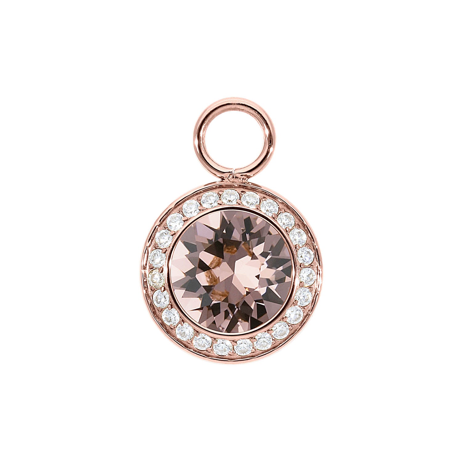 Tondo Deluxe Charm 13 mm - Roségold vintage rose