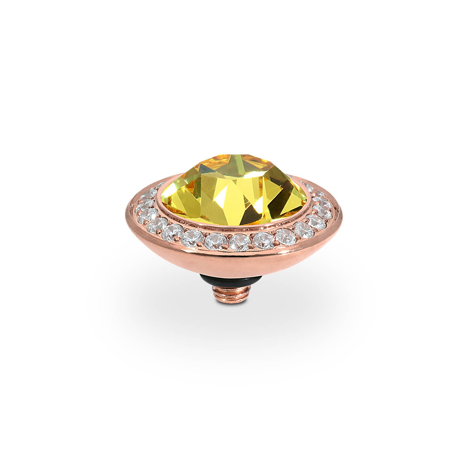 Tondo Deluxe Top 13 mm - Roségold light topaz
