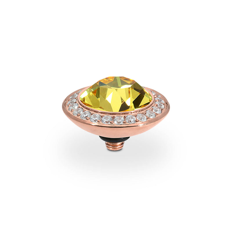 Tondo Deluxe Top 13 mm - Roségold light topaz