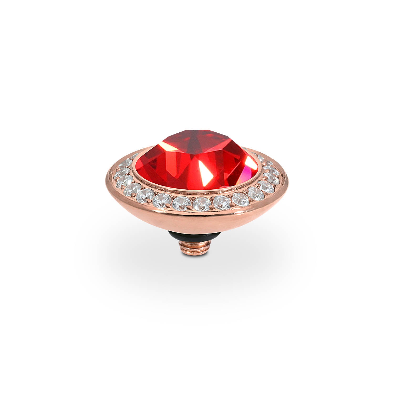 Tondo Deluxe Top 13 mm - Roségold scarlet