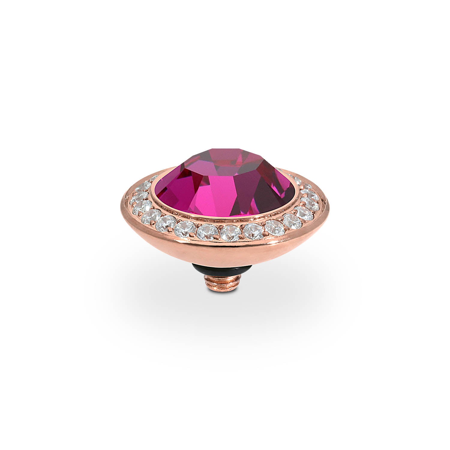 Tondo Deluxe Top 13 mm - Roségold fuchsia