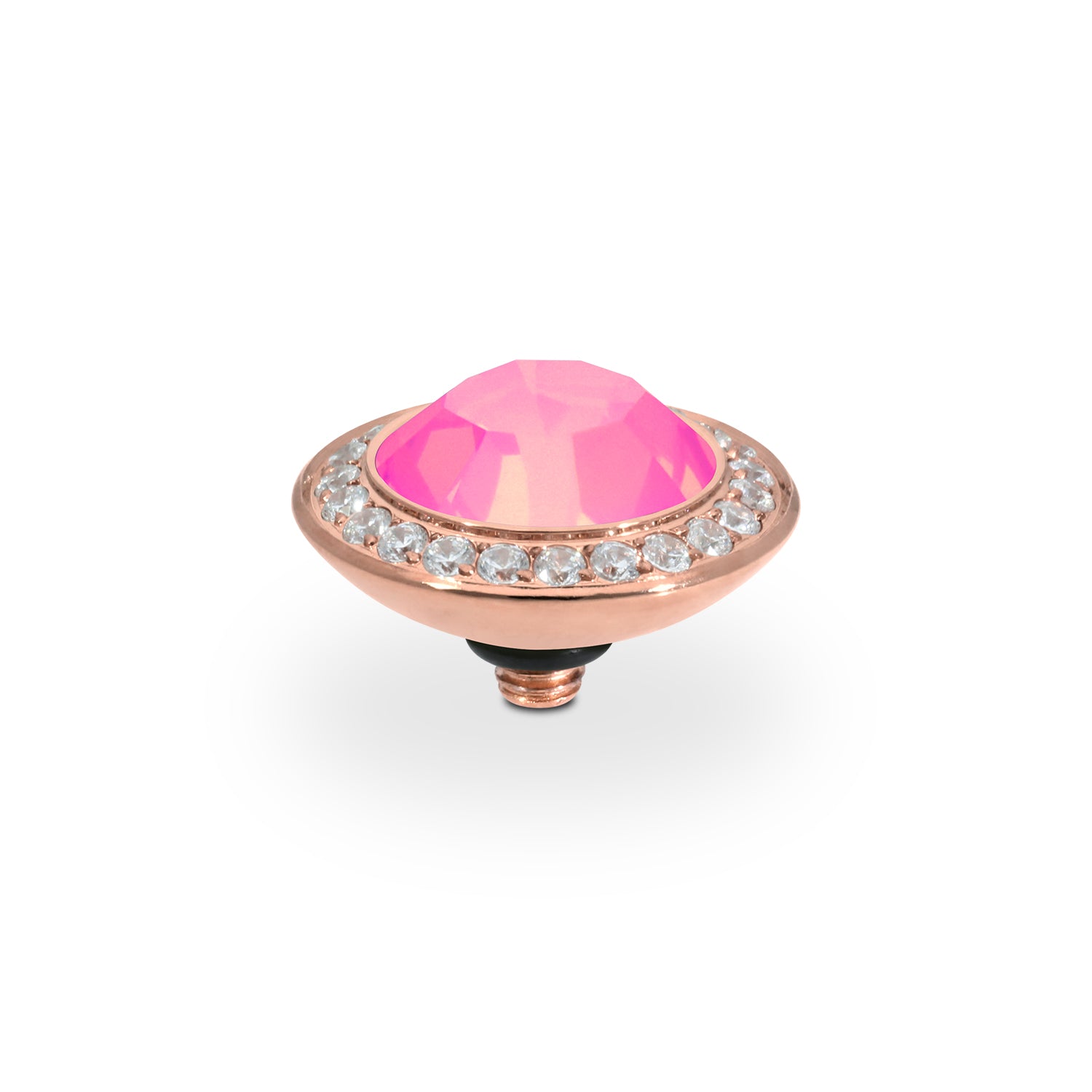 Tondo Deluxe Top 13 mm - Roségold Crystal Dahlia Ignite