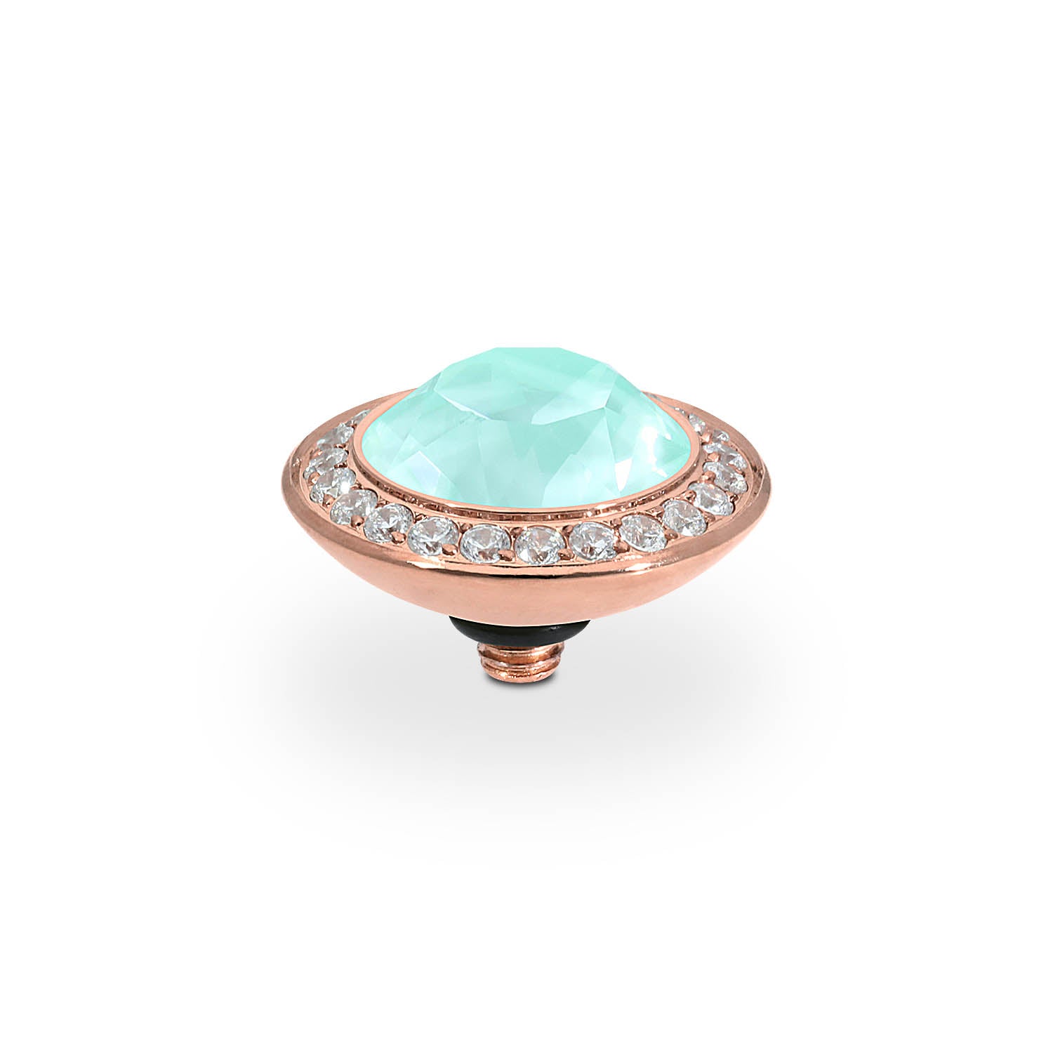 Tondo Deluxe Top 13 mm - Roségold crystal soft mint ignite