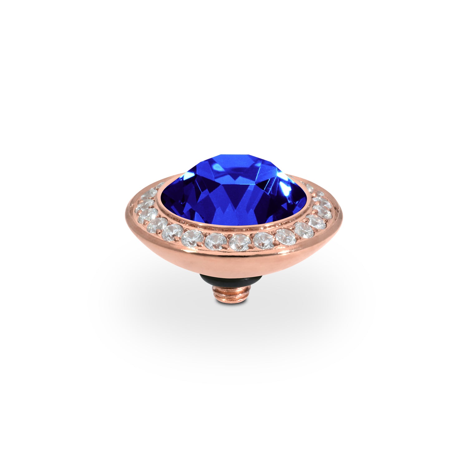 Tondo Deluxe Top 13 mm - Roségold ReCreated Dark Sapphire