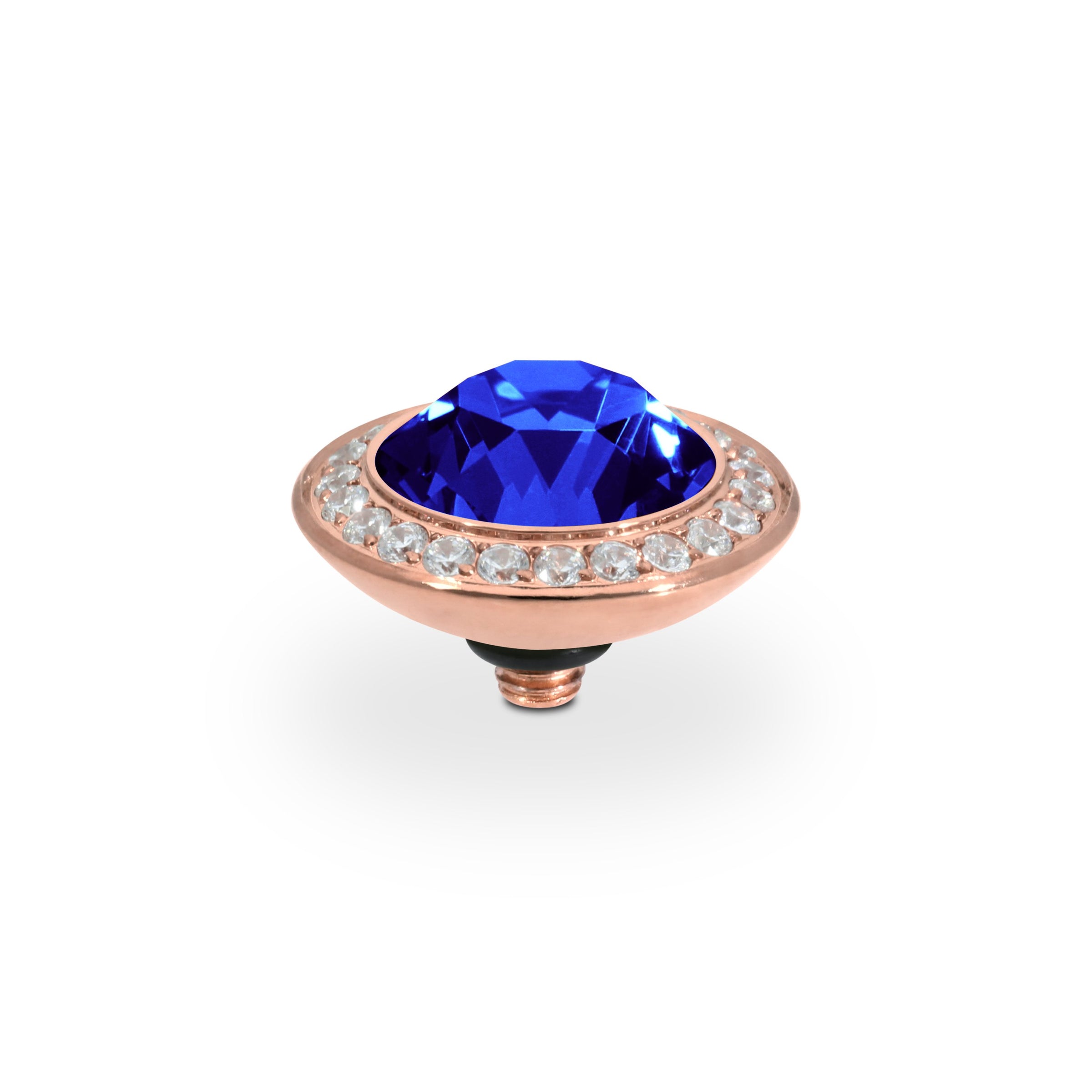 Tondo Deluxe Top 13 mm - Roségold ReCreated Dark Sapphire