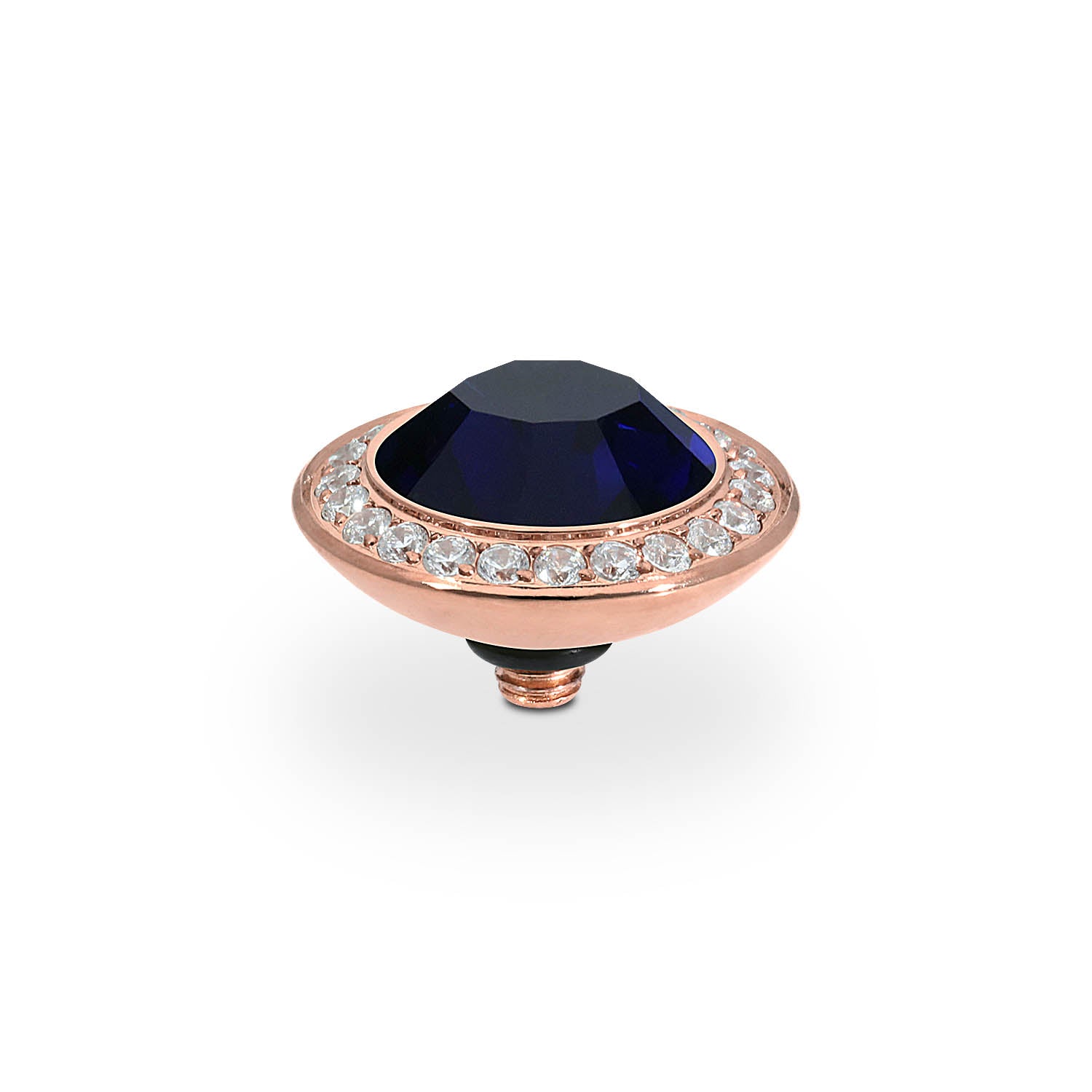 Tondo Deluxe Top 13 mm - Roségold Dark Indigo
