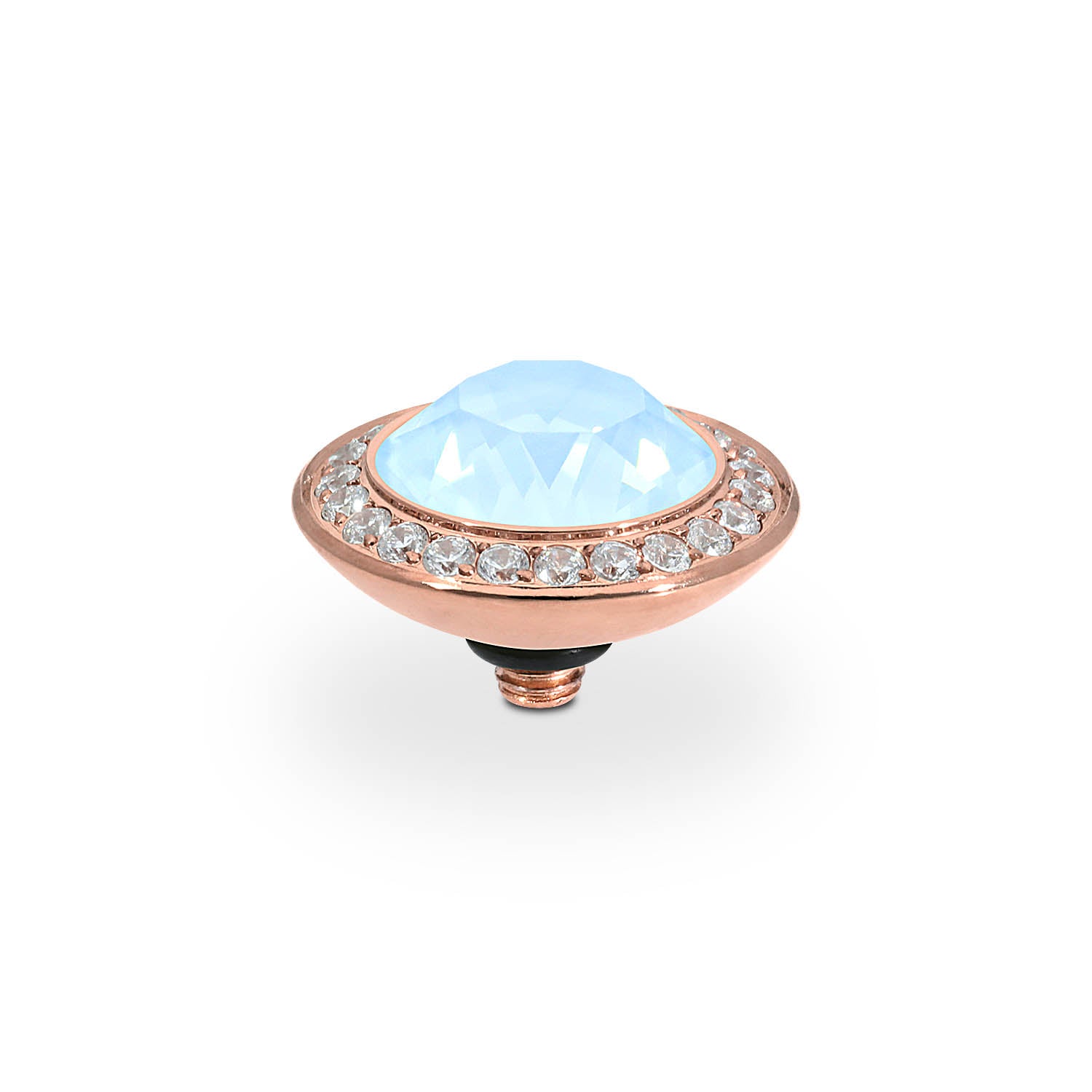 Tondo Deluxe Top 13 mm - Roségold crystal sky ignite