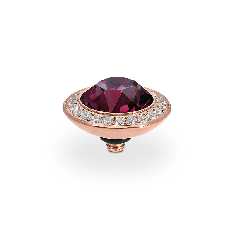 Tondo Deluxe Top 13 mm - Roségold amethyst