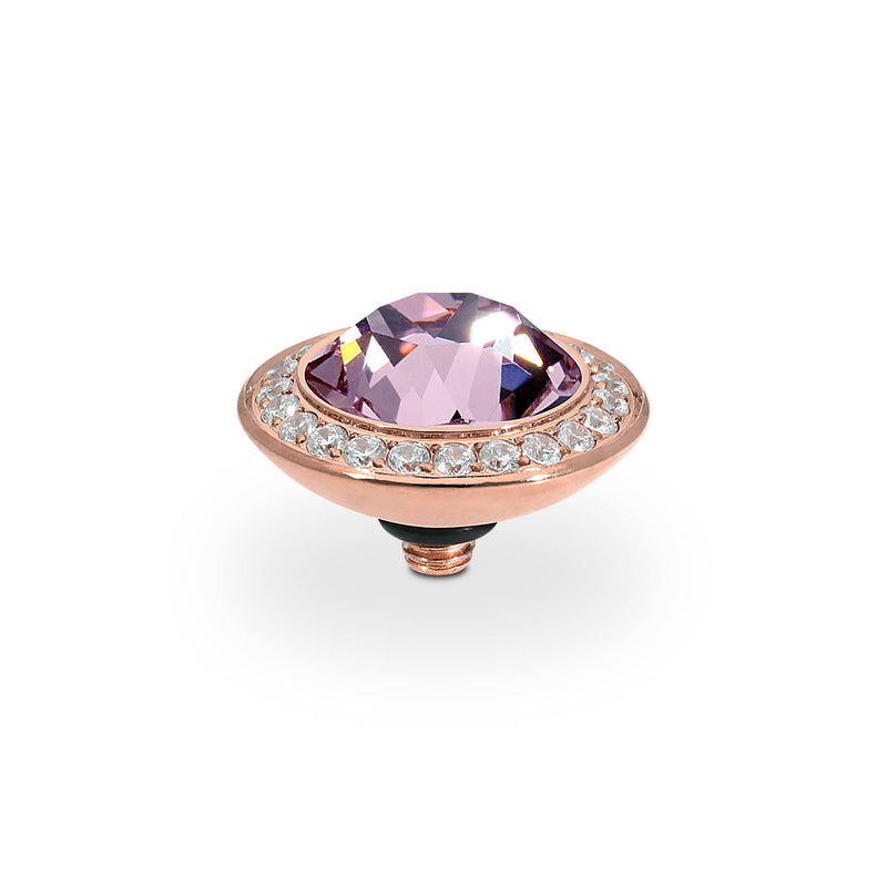 Tondo Deluxe Top 13 mm - Roségold light amethyst