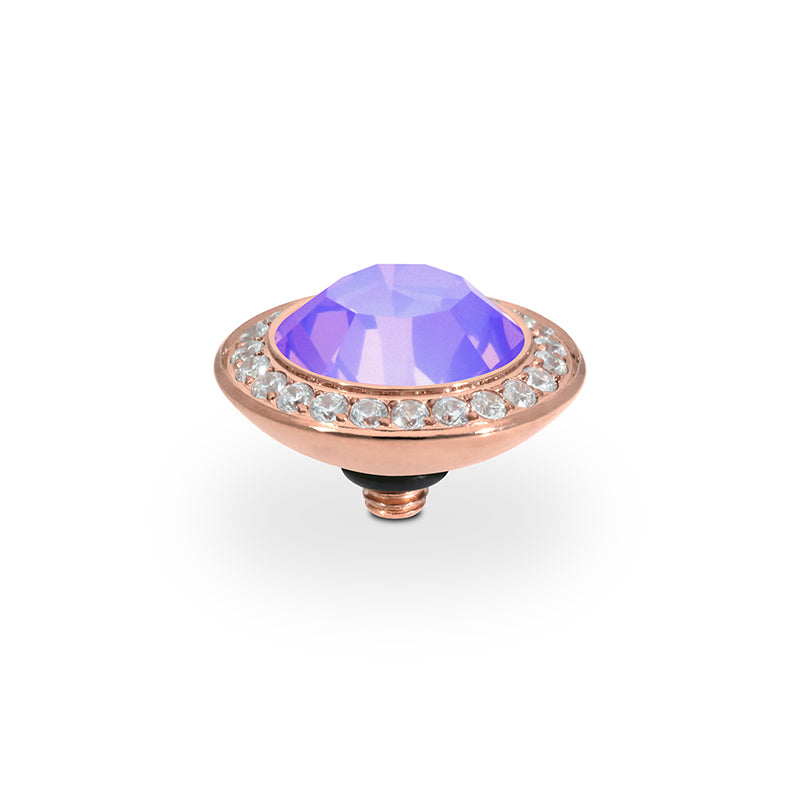 Tondo Deluxe Top 13 mm - Roségold Crystal Purple Ignite