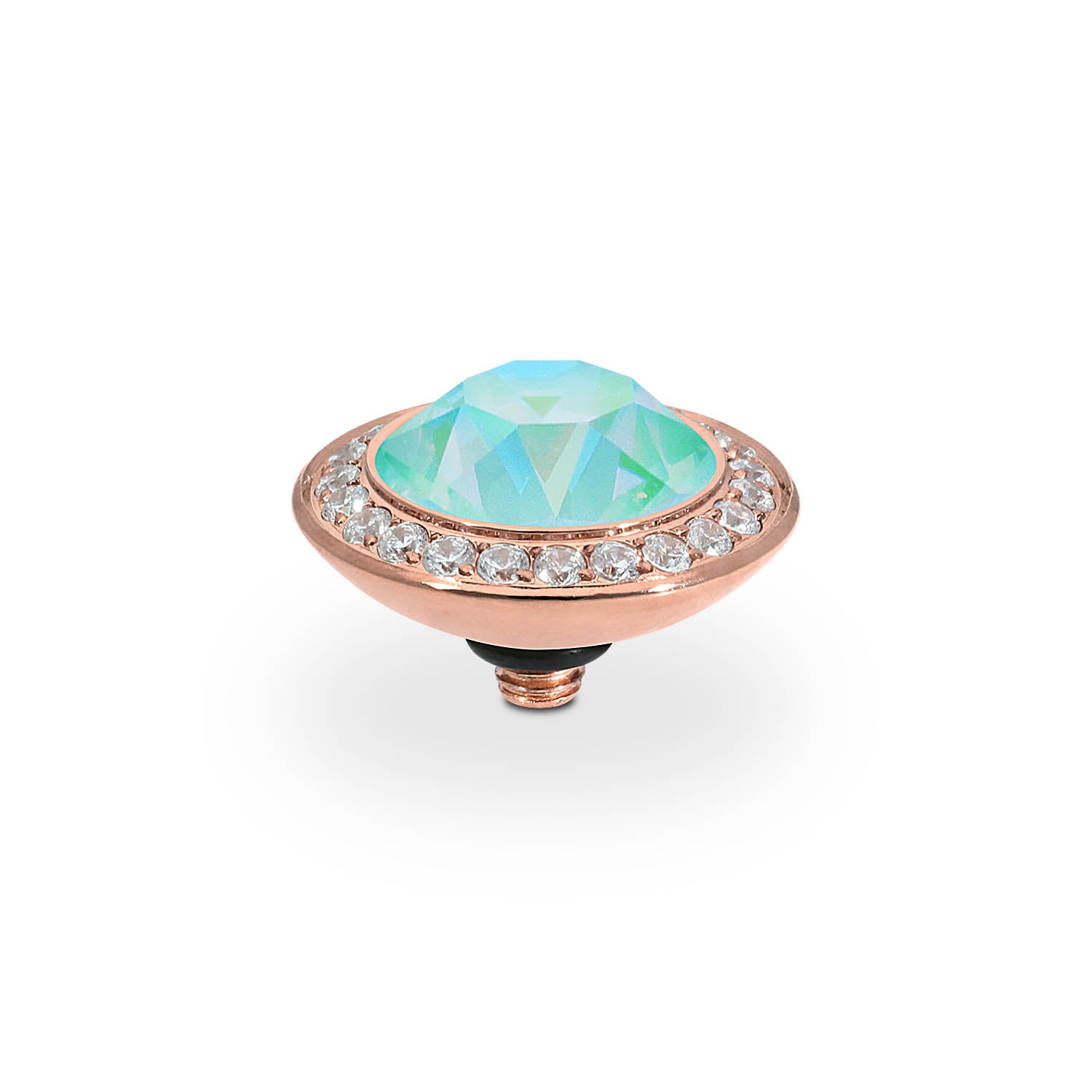 Tondo Deluxe Top 13 mm - Roségold silky sage delite
