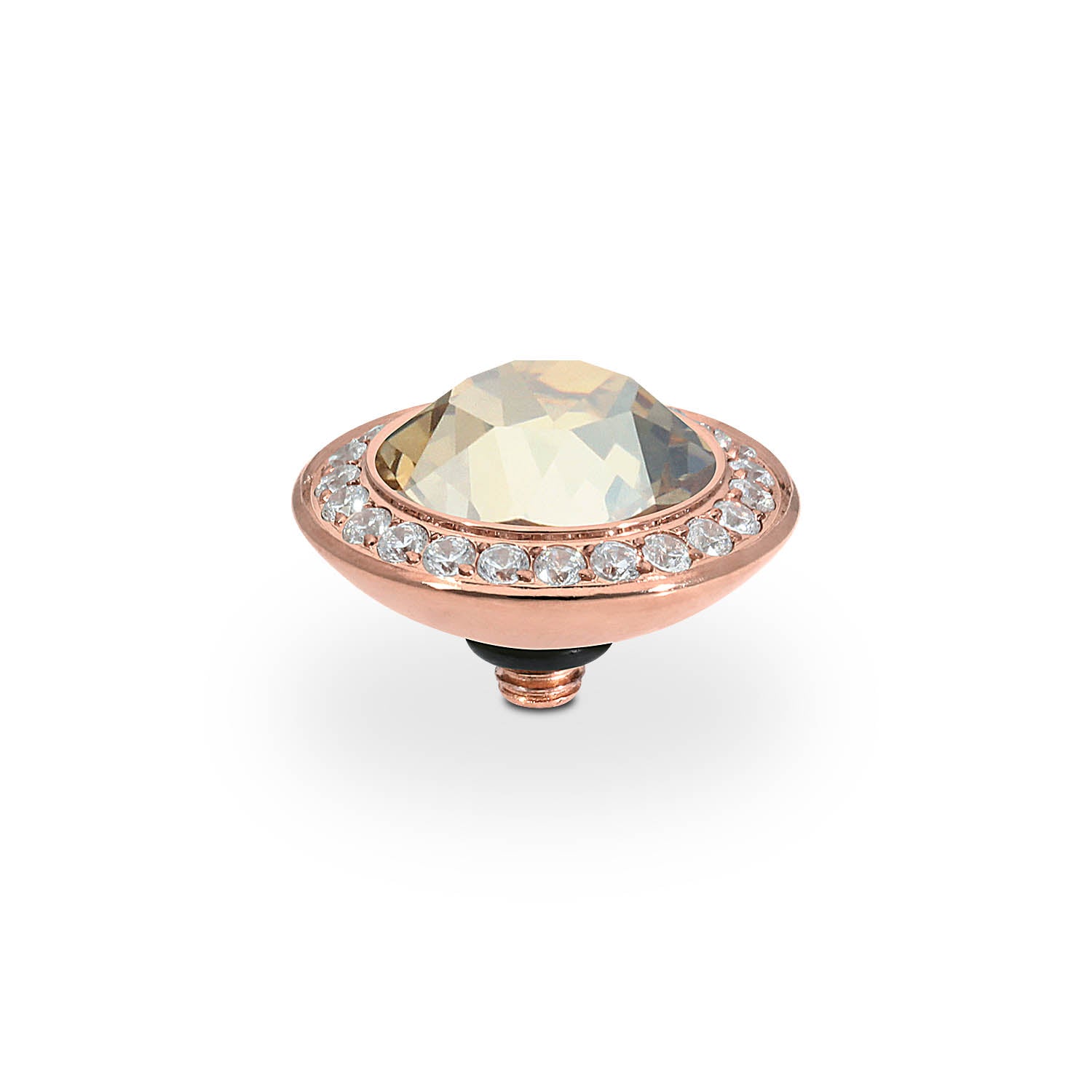 Tondo Deluxe Top 13 mm - Roségold golden shadow