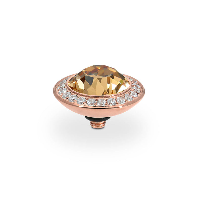 Tondo Deluxe Top 13 mm - Roségold light colorado topaz