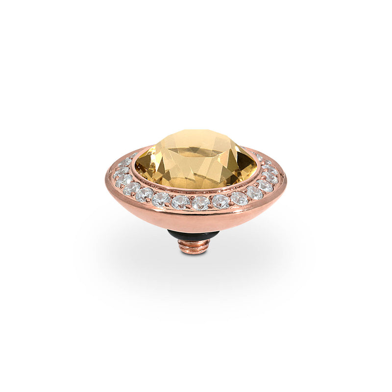 Tondo Deluxe Top 13 mm - Roségold light colorado topaz ignite