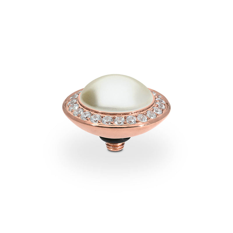Tondo Deluxe Top 13 mm - Roségold cream pearl