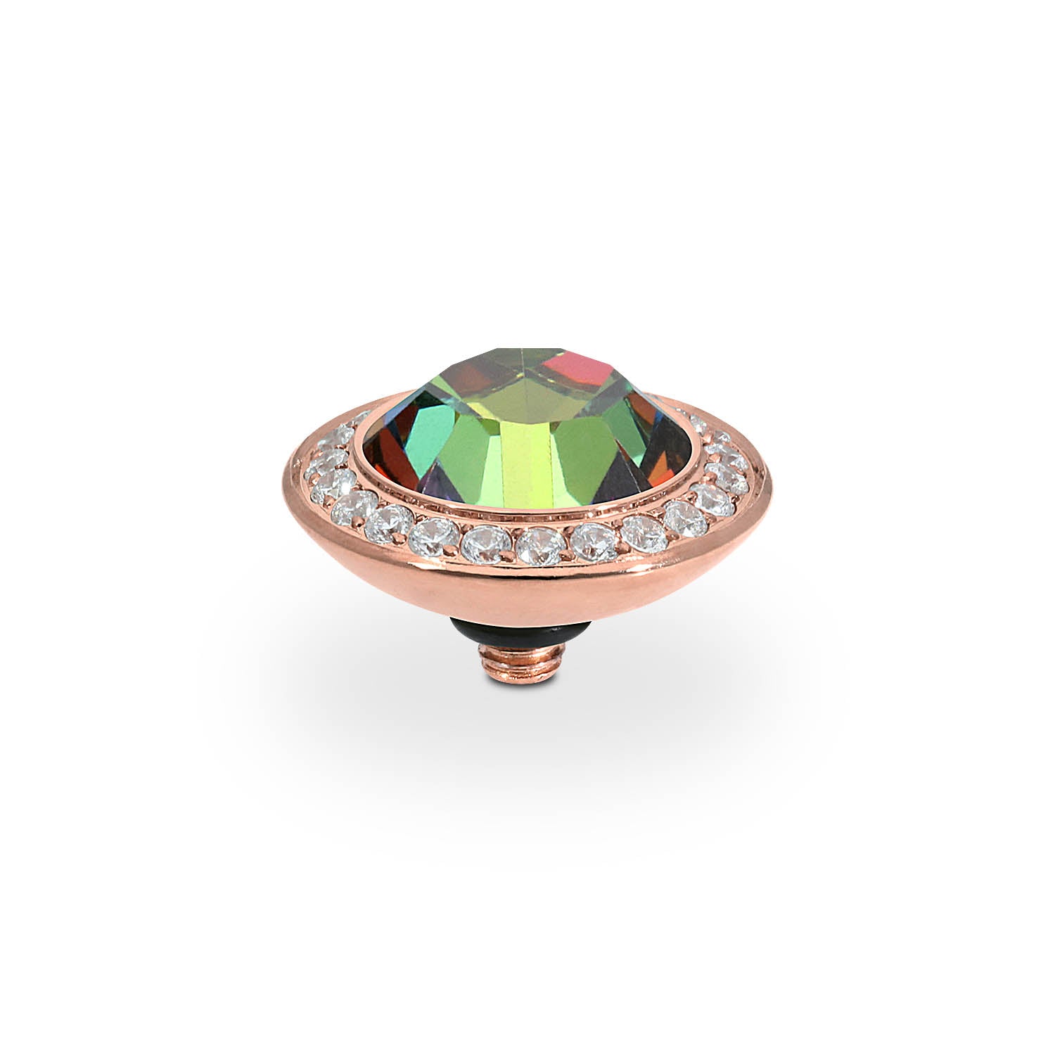 Tondo Deluxe Top 13 mm - Roségold Crystal Vitrail Medium