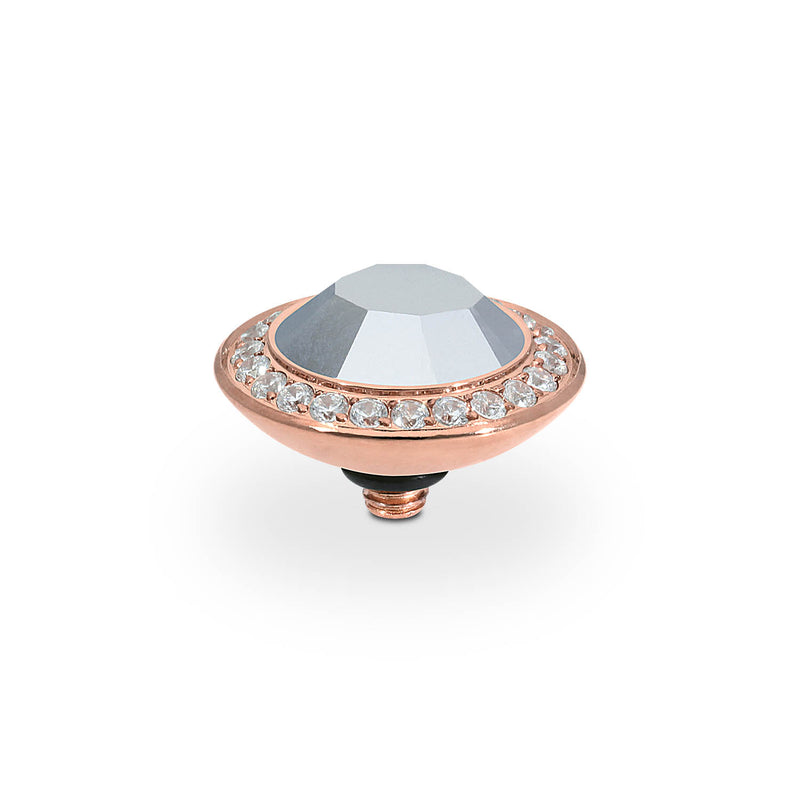 Tondo Deluxe Top 13 mm - Roségold crystal labrador