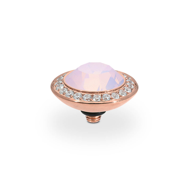 Tondo Deluxe Top 13 mm - Roségold rose opal