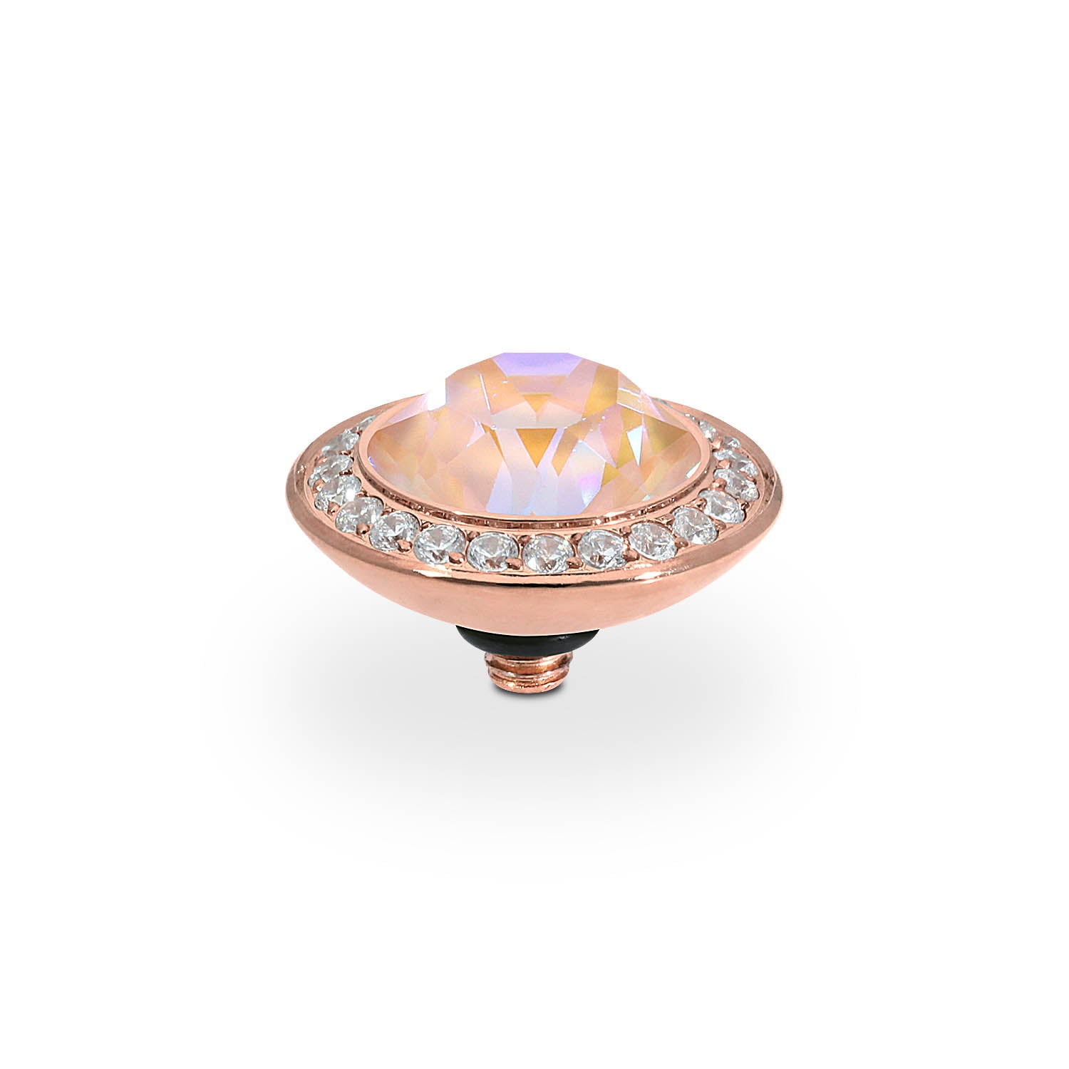Tondo Deluxe Top 13 mm - Roségold dusty pink delite