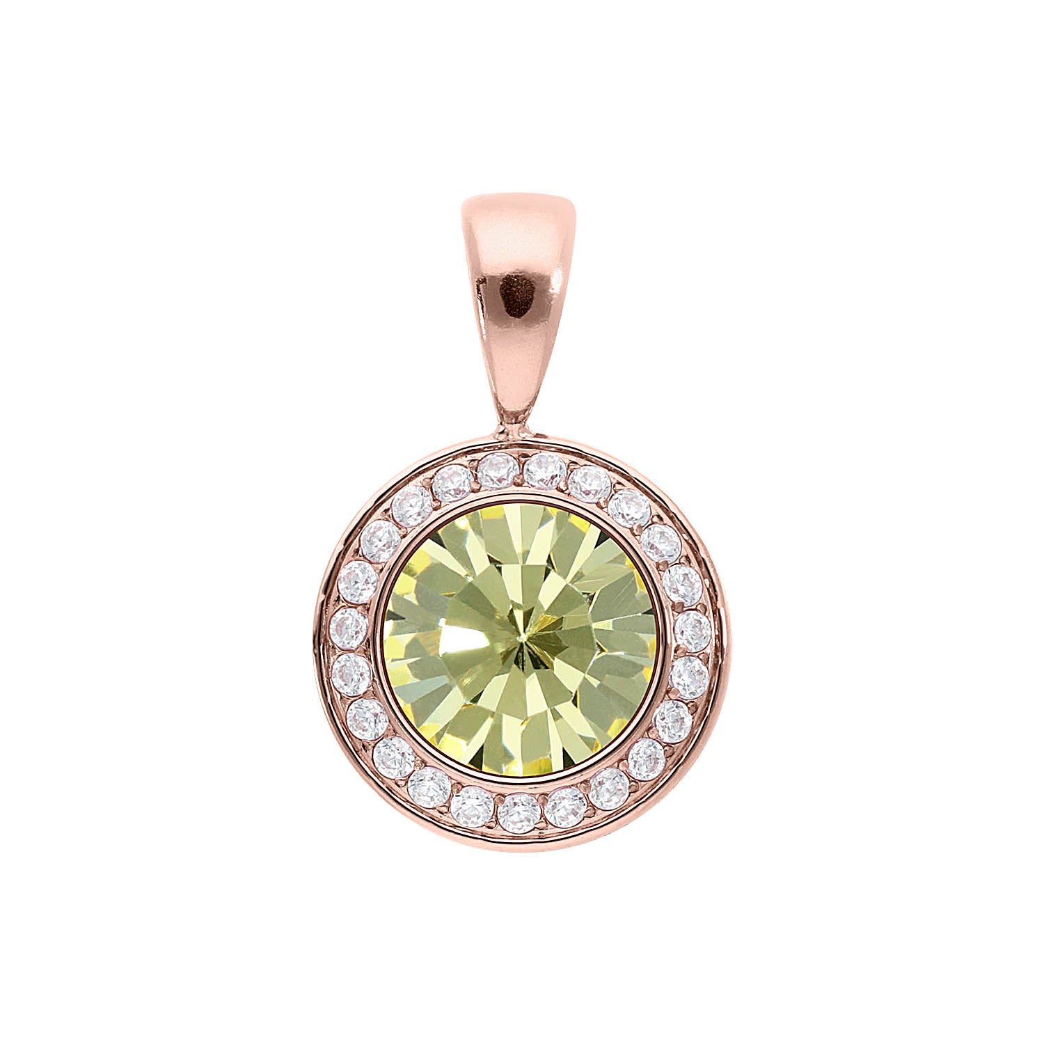 Tondo Deluxe Anhänger 13 mm - Roségold Jonquil