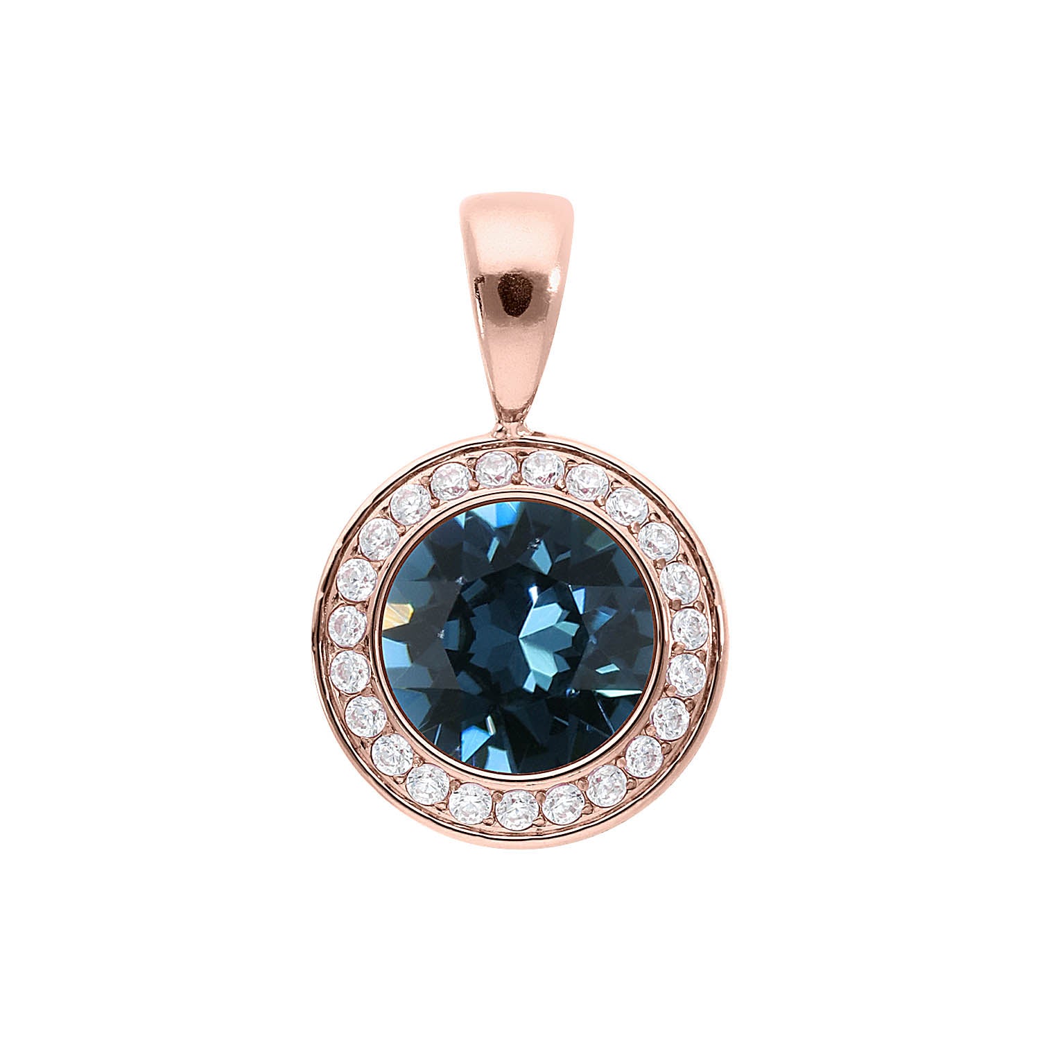 Tondo Deluxe Anhänger 13 mm - Roségold montana
