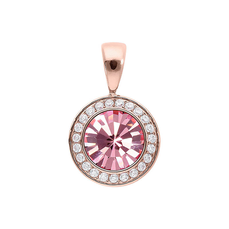 Tondo Deluxe Anhänger 13 mm - Roségold Light Rose