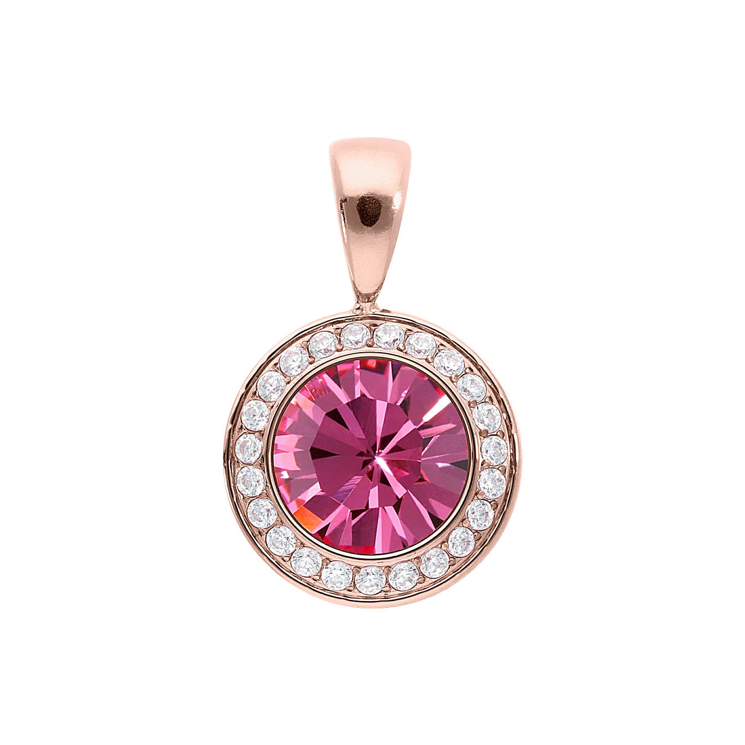 Tondo Deluxe Anhänger 13 mm - Roségold rose