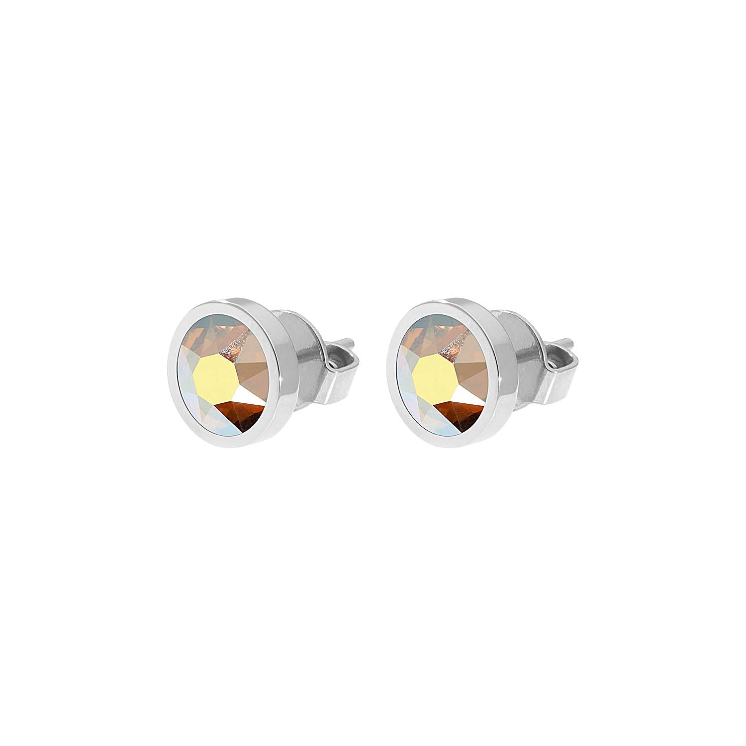 Canino Ohrstecker 9 mm - Silber metallic sunshine