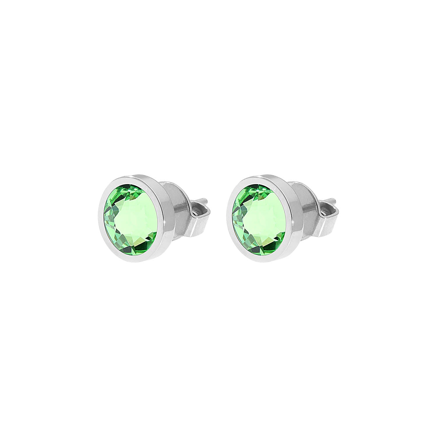 Canino Ohrstecker 9 mm - Silber peridot