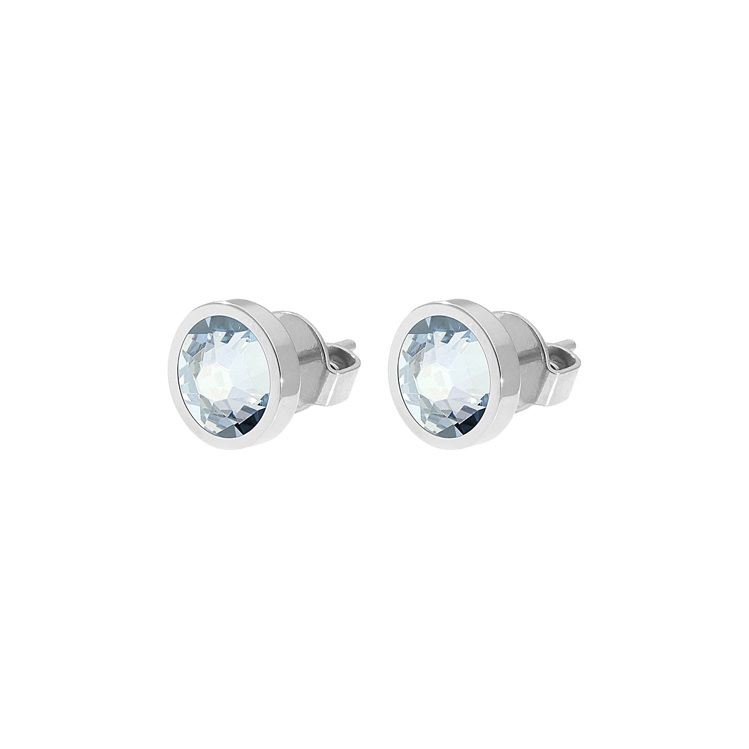 Canino Ohrstecker 9 mm - Silber blue shade