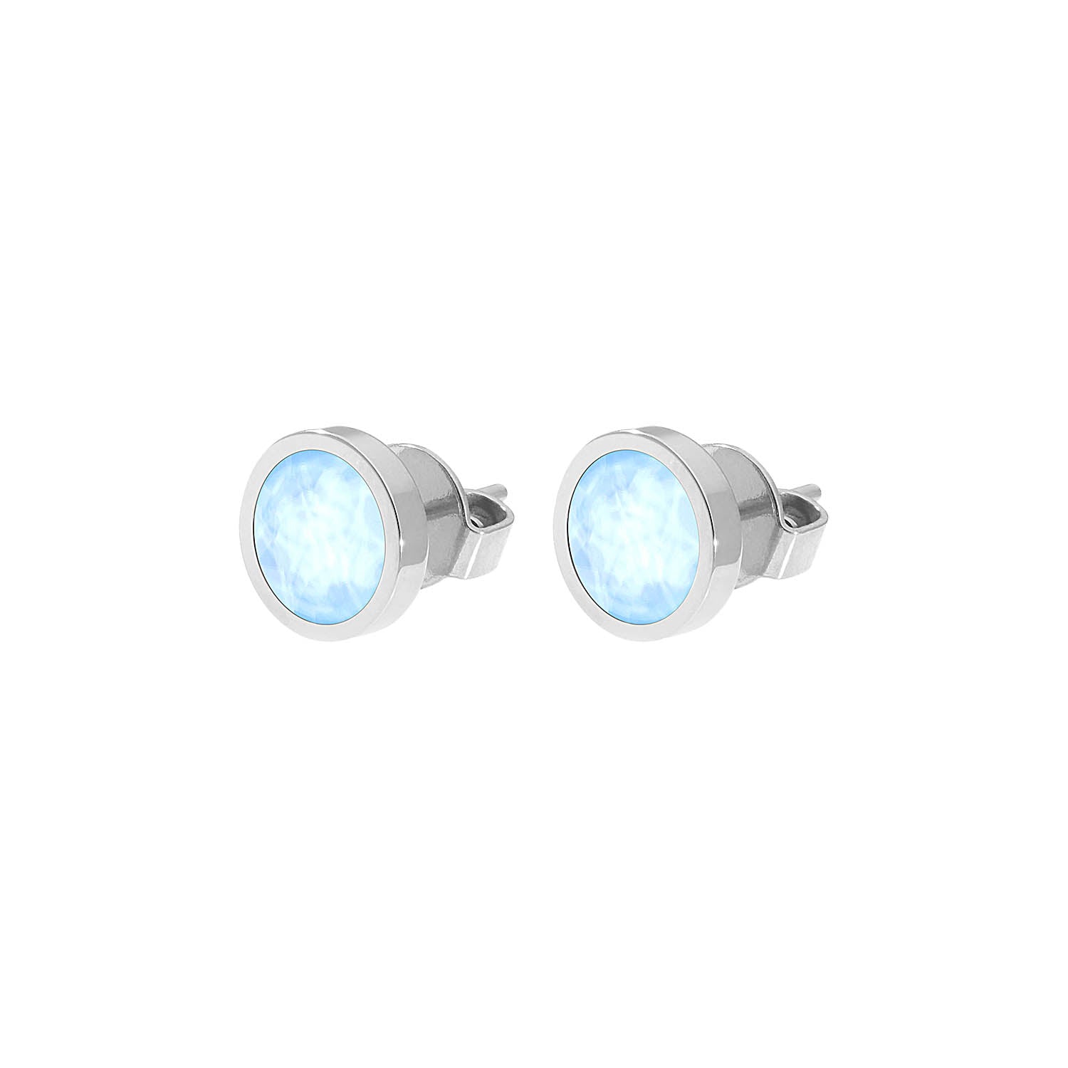 Canino Ohrstecker 9 mm - Silber crystal sky ignite