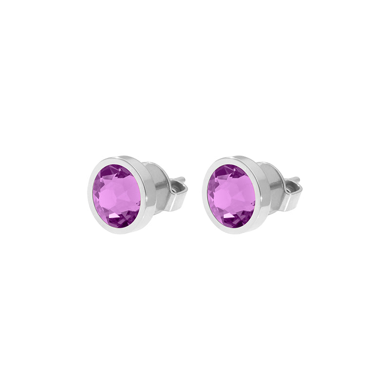 Canino Ohrstecker 9 mm - Silber Crystal Orchid Ignite