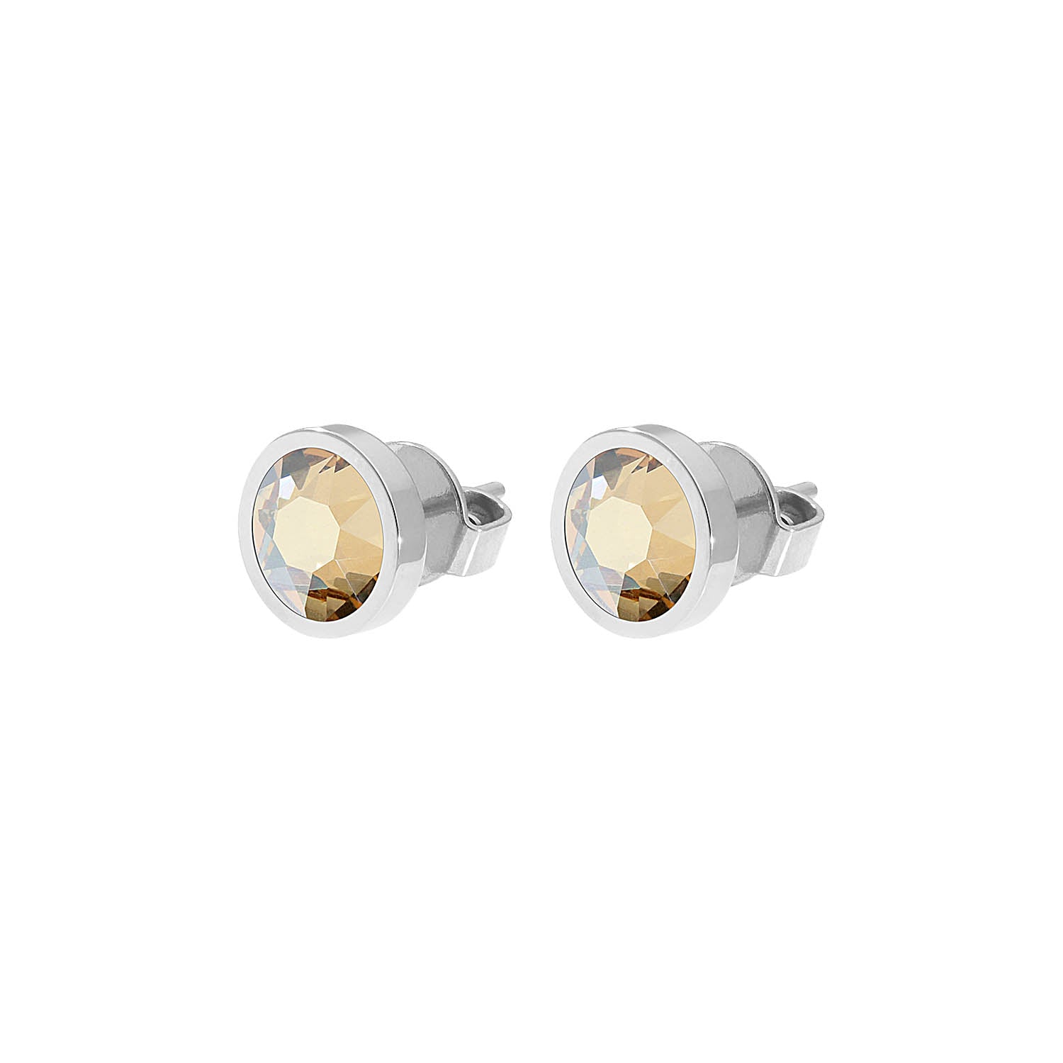 Canino Ohrstecker 9 mm - Silber golden shadow
